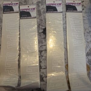 Kappa Alpha White Letter Decal For Car Window